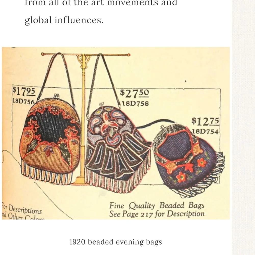 Vintage beaded purse - Picture 5 of 7